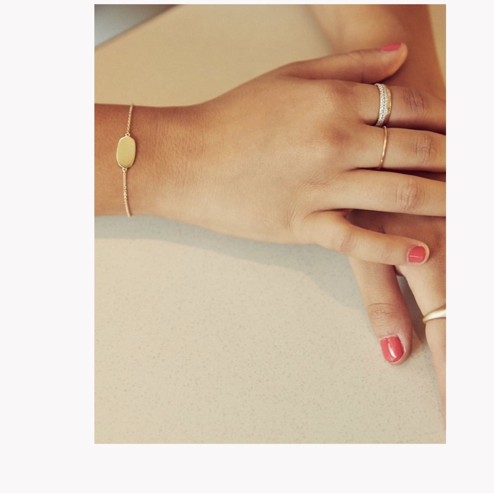 Elaina Delicate Chain Bracelet in 18k Gold Vermeil - Picture 2 of 5